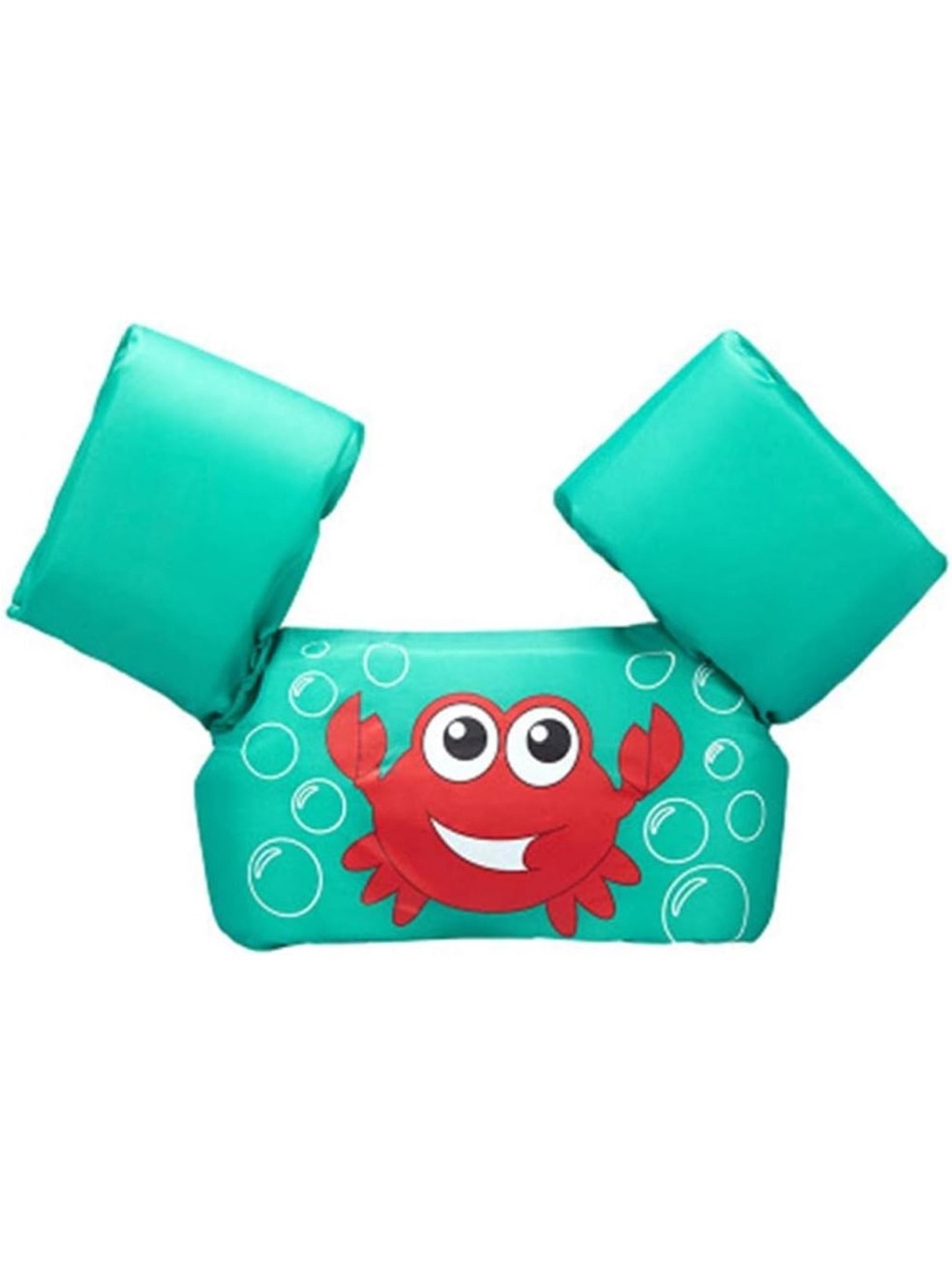 NEW Kids Aqua Float Vest Arms with Red Crab Graphic and storage bag